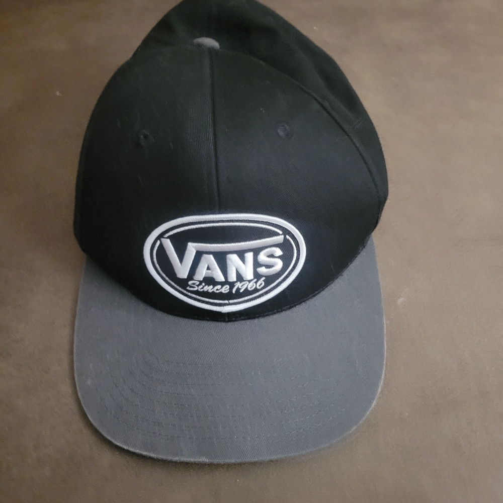 Vans Black and Gray Logo Cap